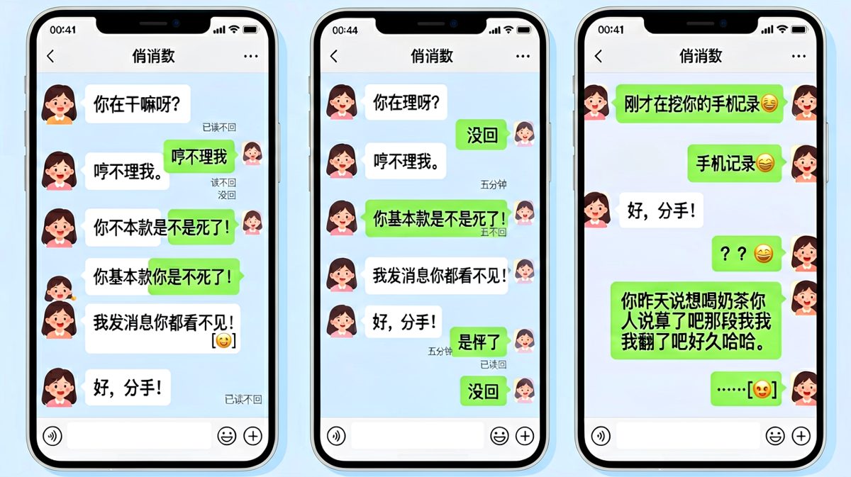 消失的五分钟，原来是在翻聊天记录