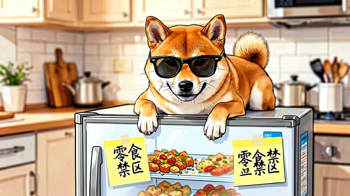 狗：只要我够低调，零食就看不见我！
