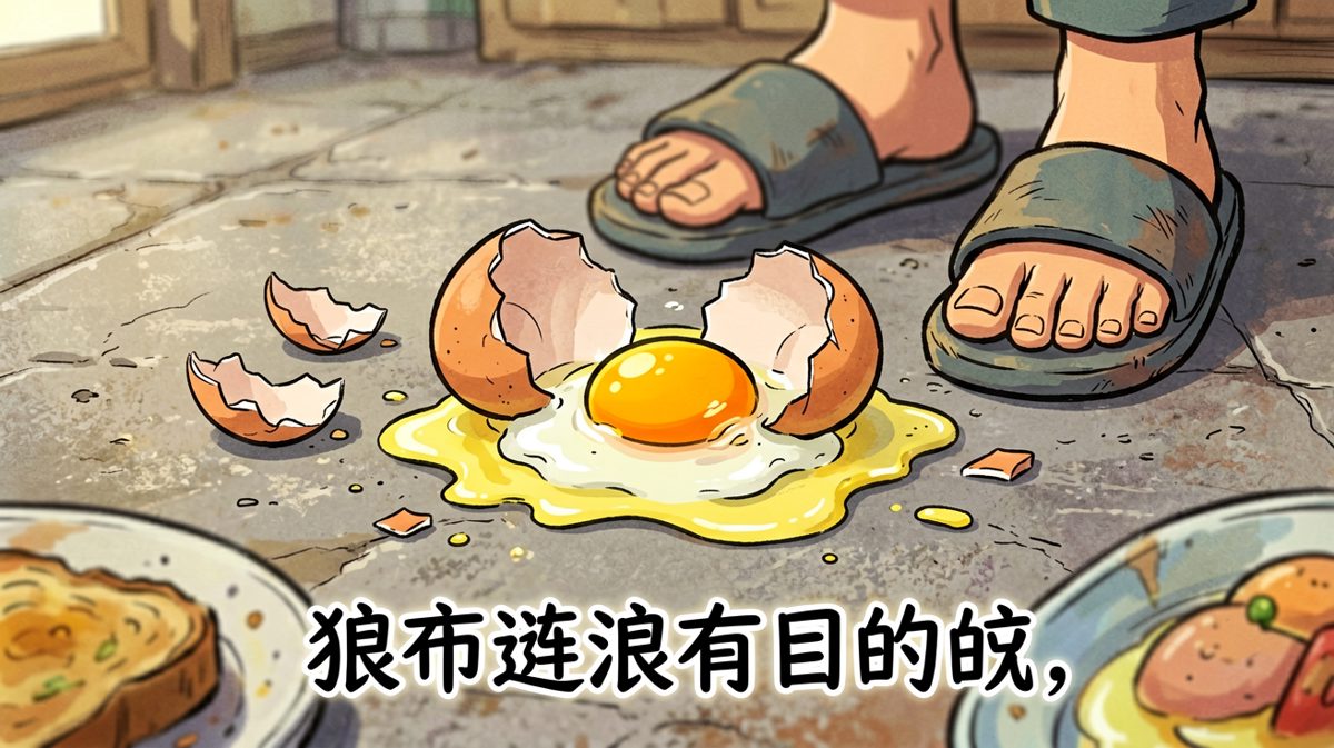 第三格：一地鸡毛，蛋碎满地