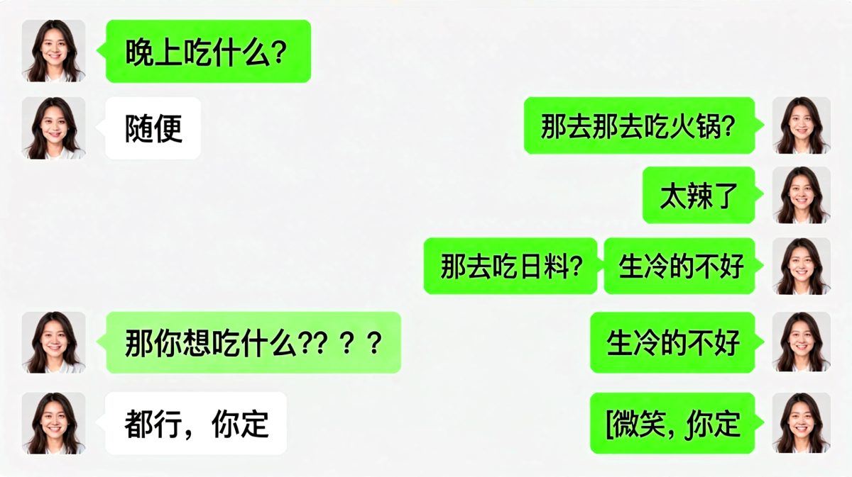 每次说随便都是陷阱，男生秒变答题机器