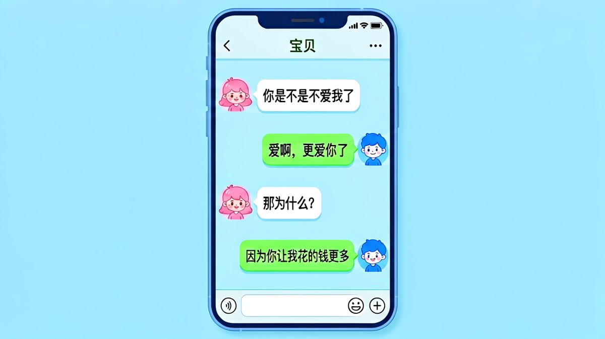 「因为让我花钱=爱我？」男生逻辑鬼才上线