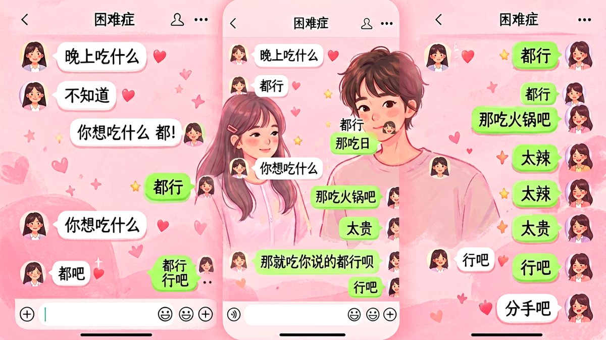 选择困难症引发的分手危机