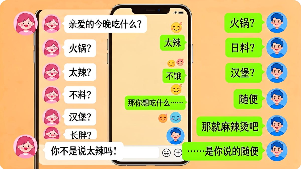 「随便」才是最难的命题，情侣点外卖的终极博弈