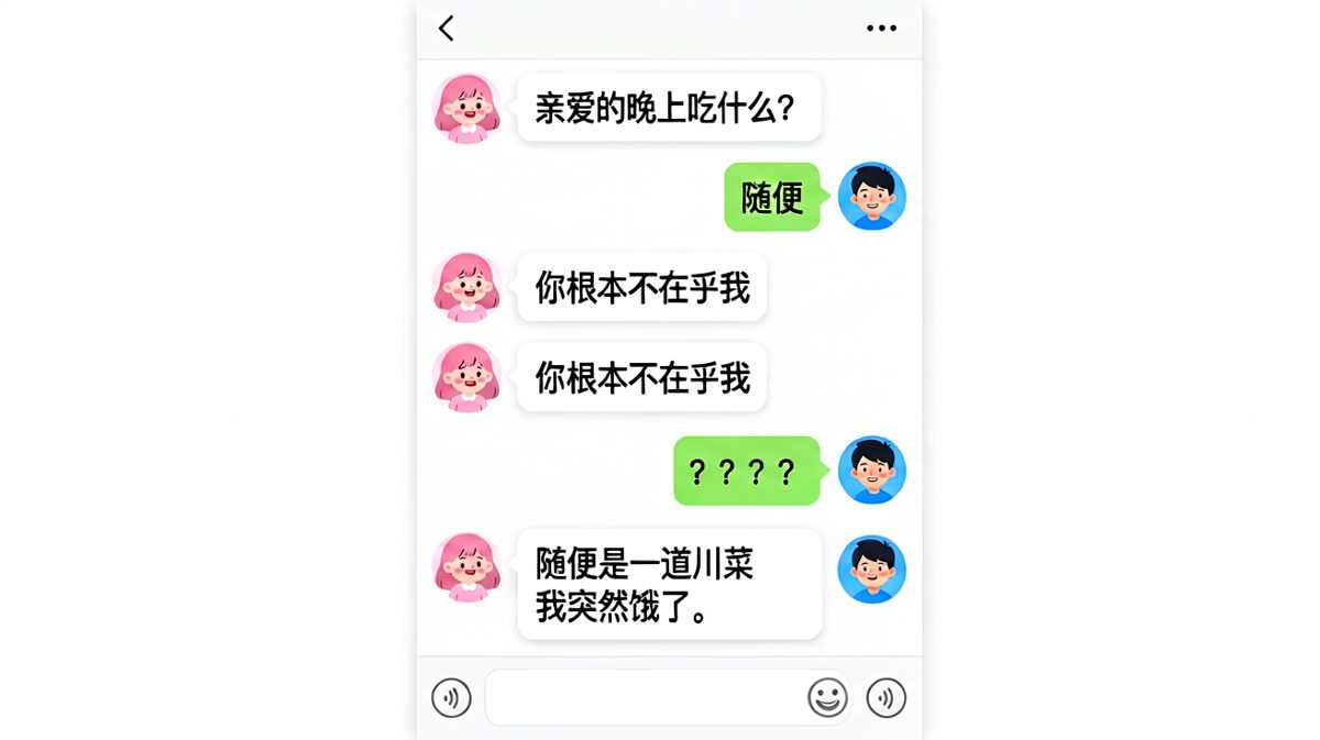 吃啥永远是送命题，最后居然变成了美食题