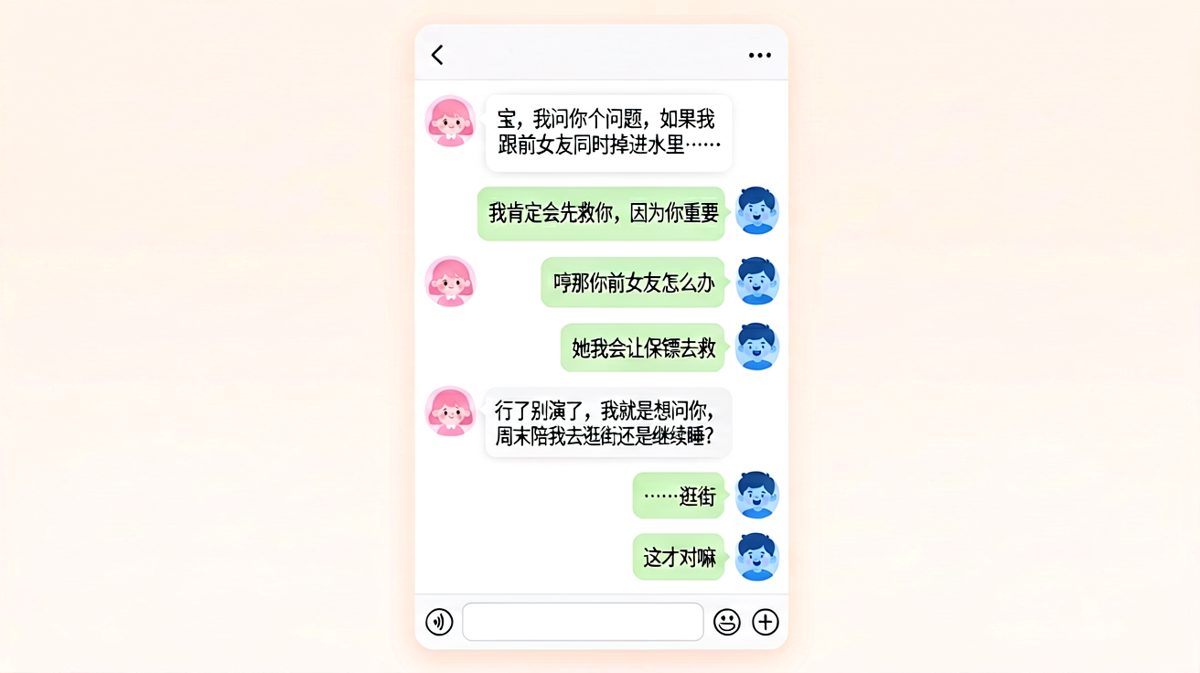 灵魂拷问只是铺垫，真正的目的是周末安排