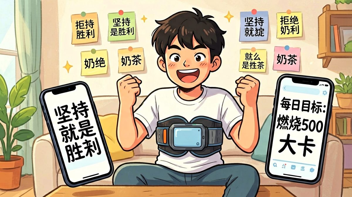 自信满满地佩戴神器准备大干一场