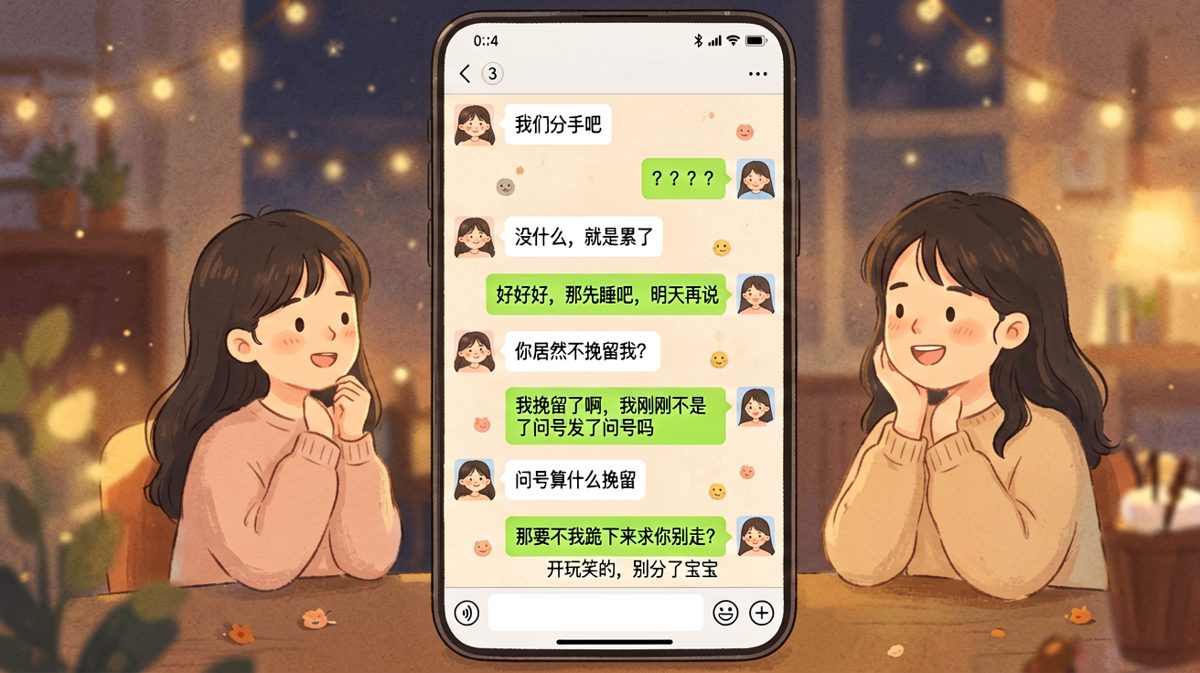 冷笑话挽留法成功