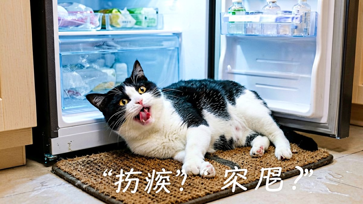 冰箱说：进来凉快凉快，没想到你真睡着了