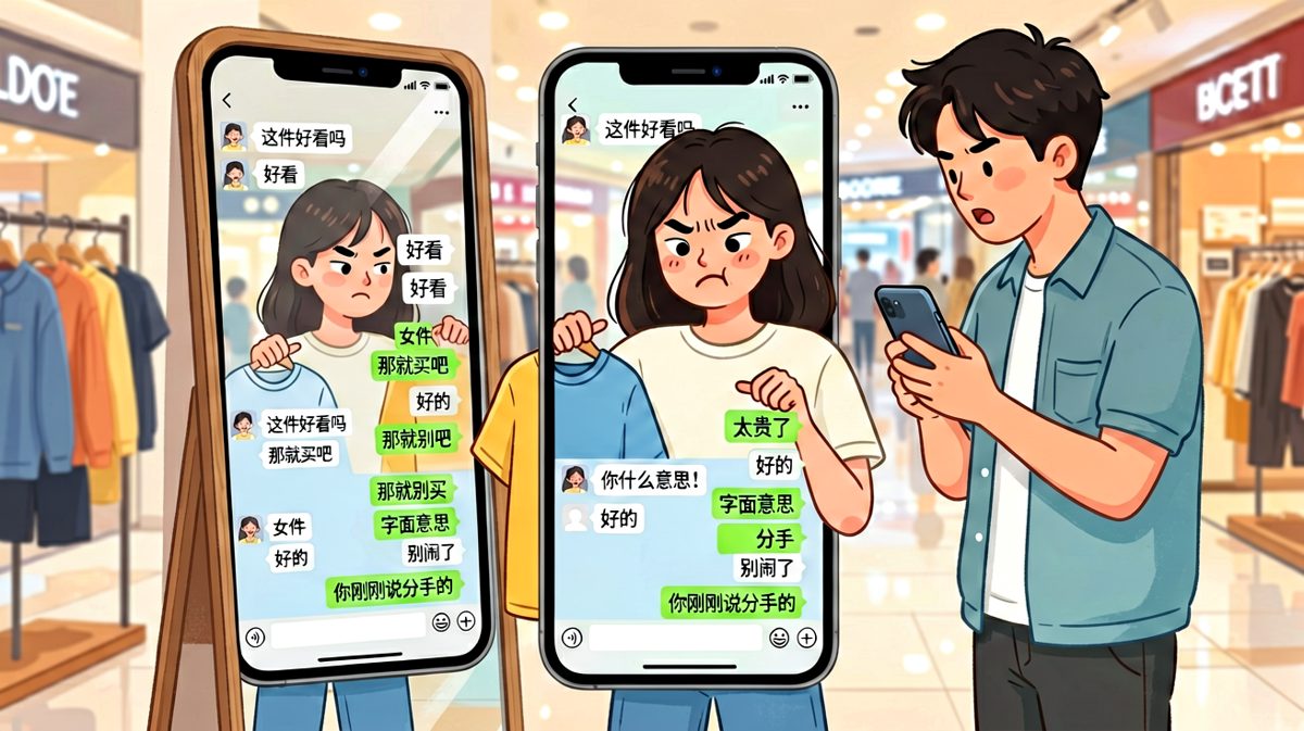 男生精准踩雷：从'好看'到'别买'再到'分手'，逻辑无懈可击却句句致命