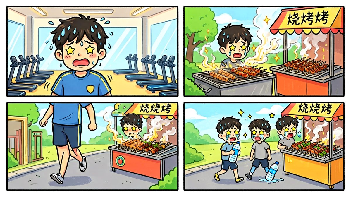 一出健身房，就被香味'绑架'了！