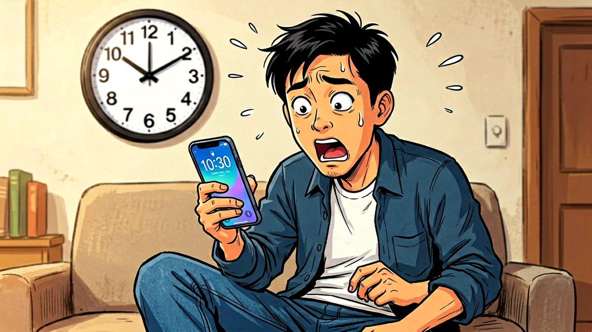 一看时间，整个人都不好了。