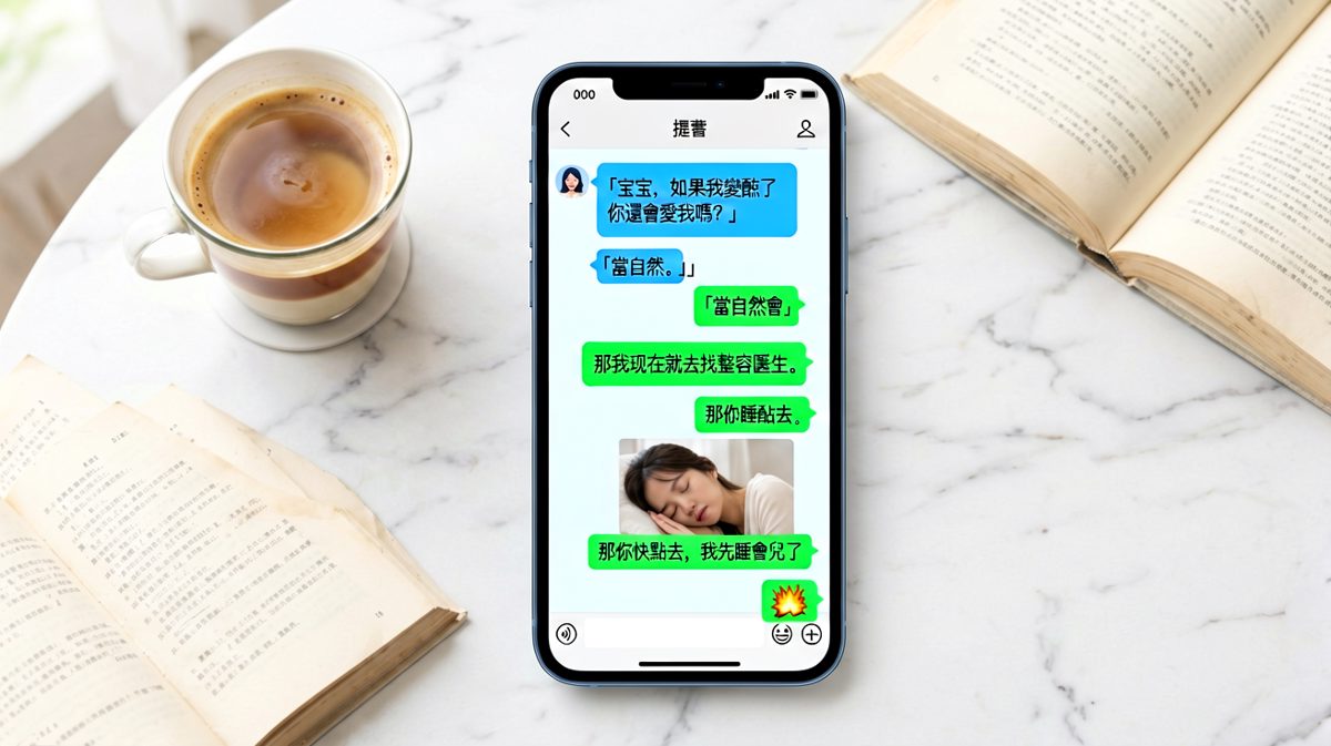 她问整容还爱不爱，他说先睡会儿