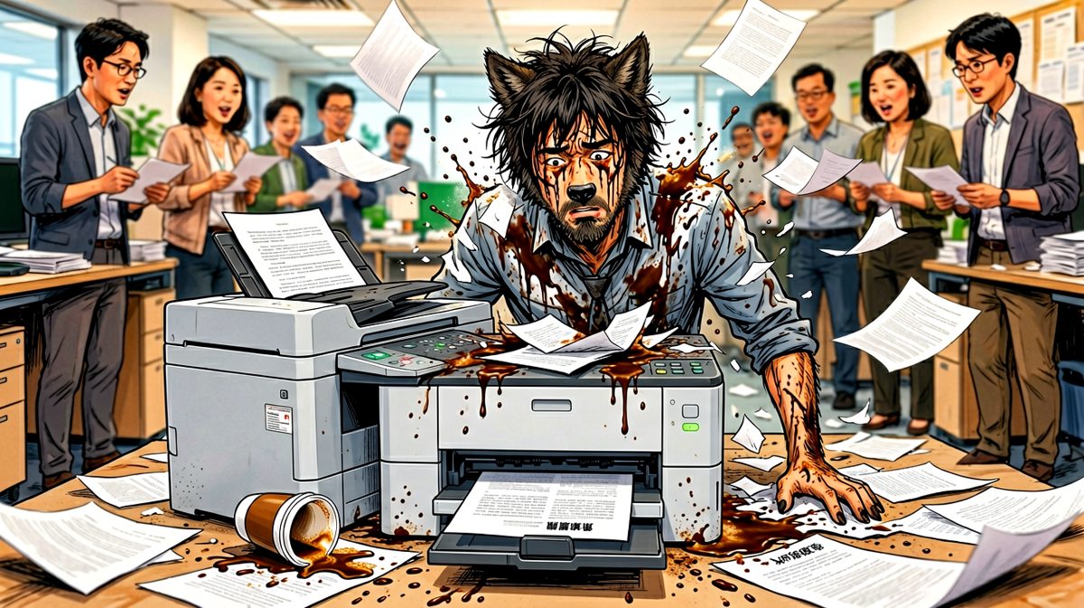 意外发生——咖啡机爆炸，小李全军覆没！