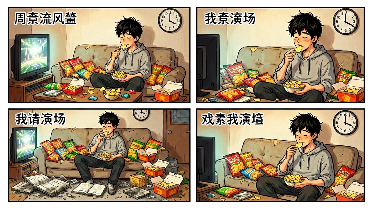 周日下午，成功把周末废掉
