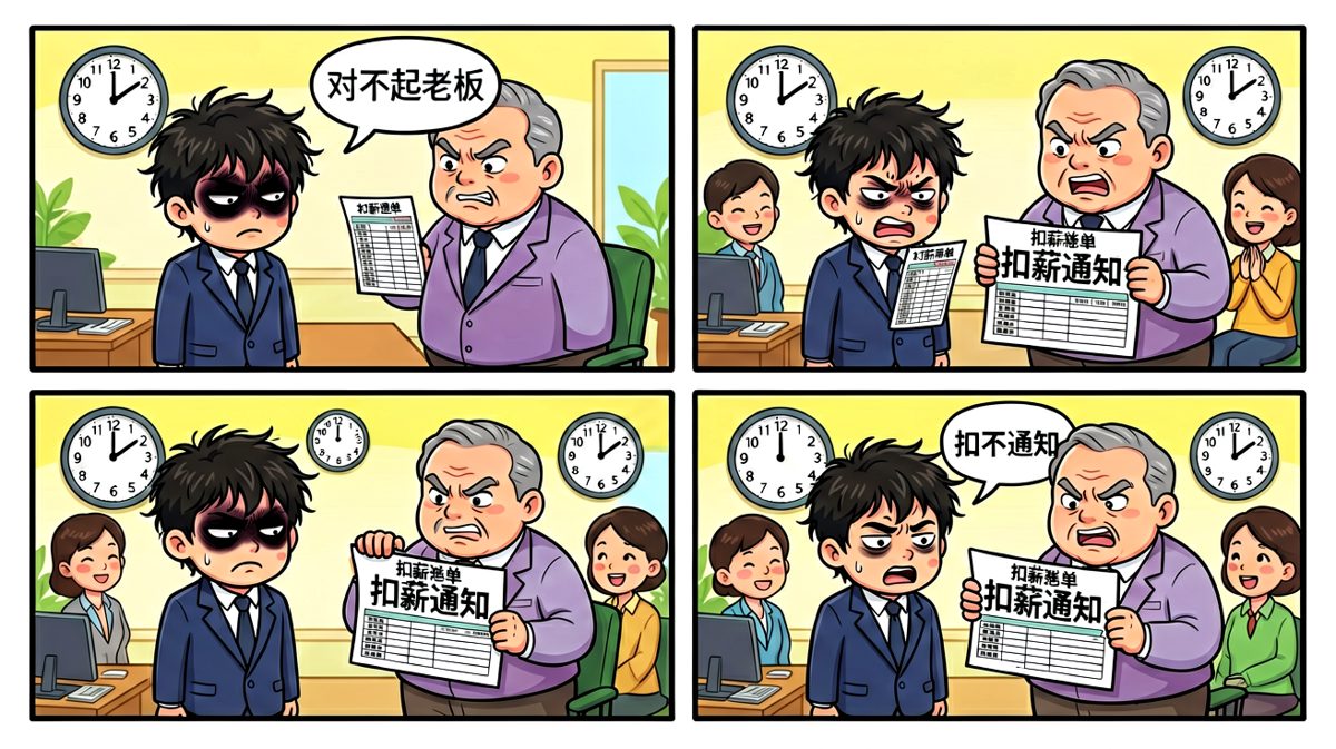 迟到扣薪，痛并快乐着
