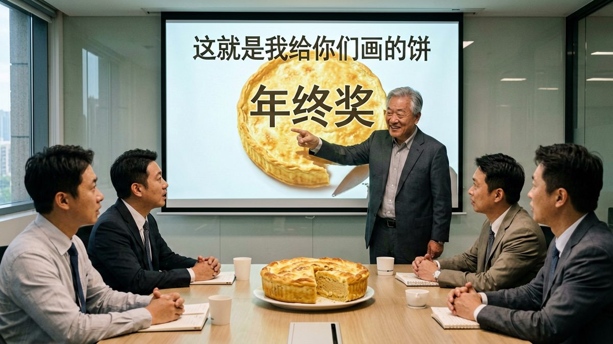 老板说'给你们画个饼'，结果掏出了真饼