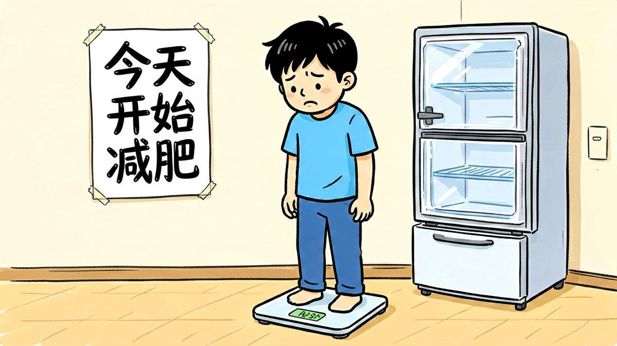 第一天，立下减肥誓言