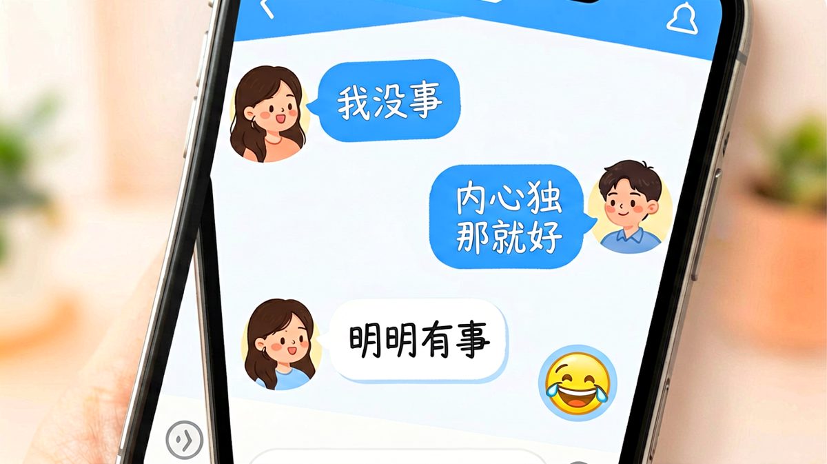 女生说没事但其实有事，男生完全没get到