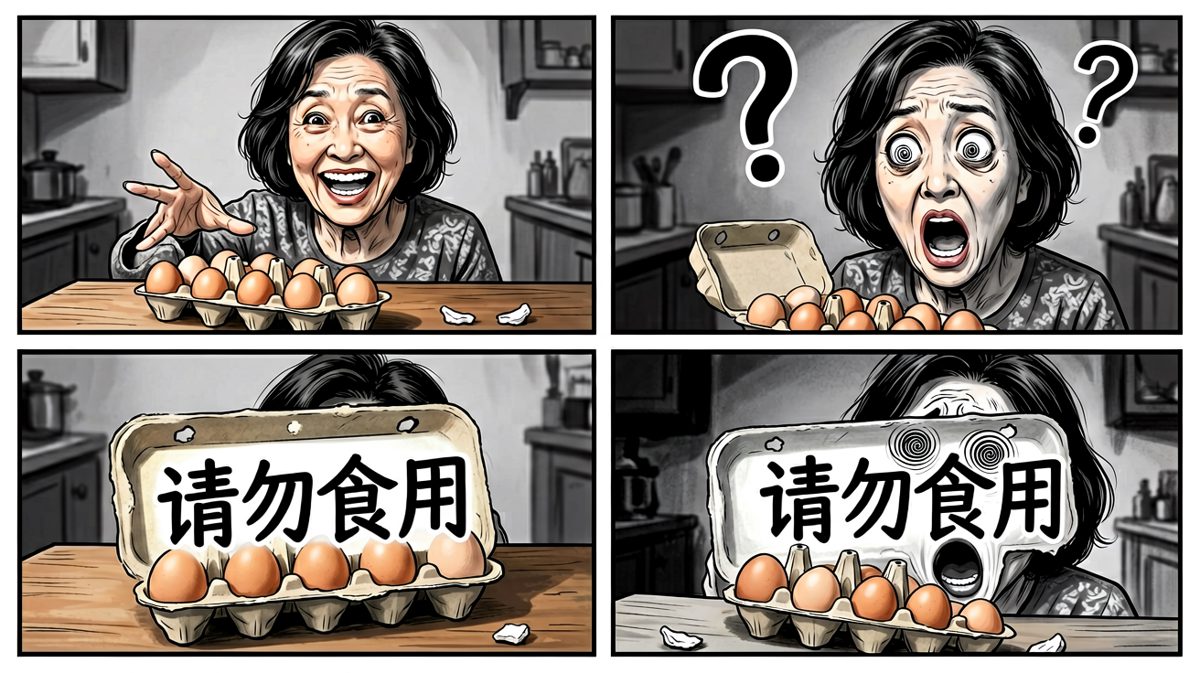 千辛万苦抢回来的，竟然是一盒不能吃的样品蛋！
