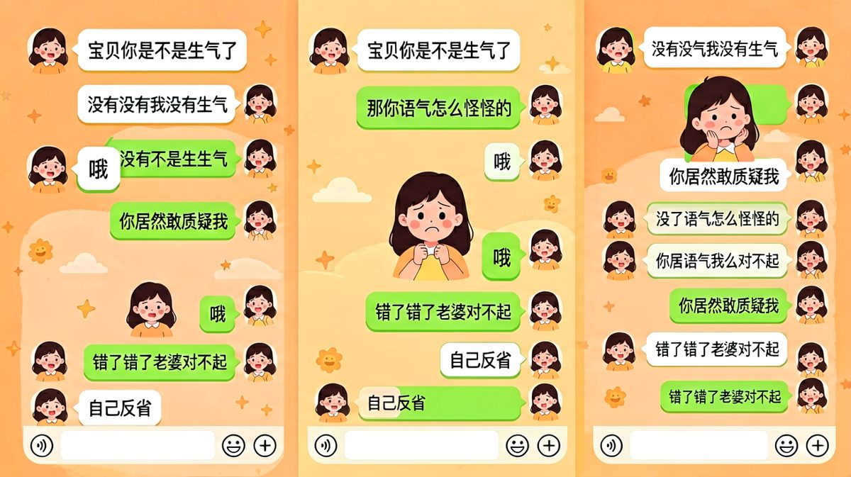 女生说没生气的时候往往是最生气的时候