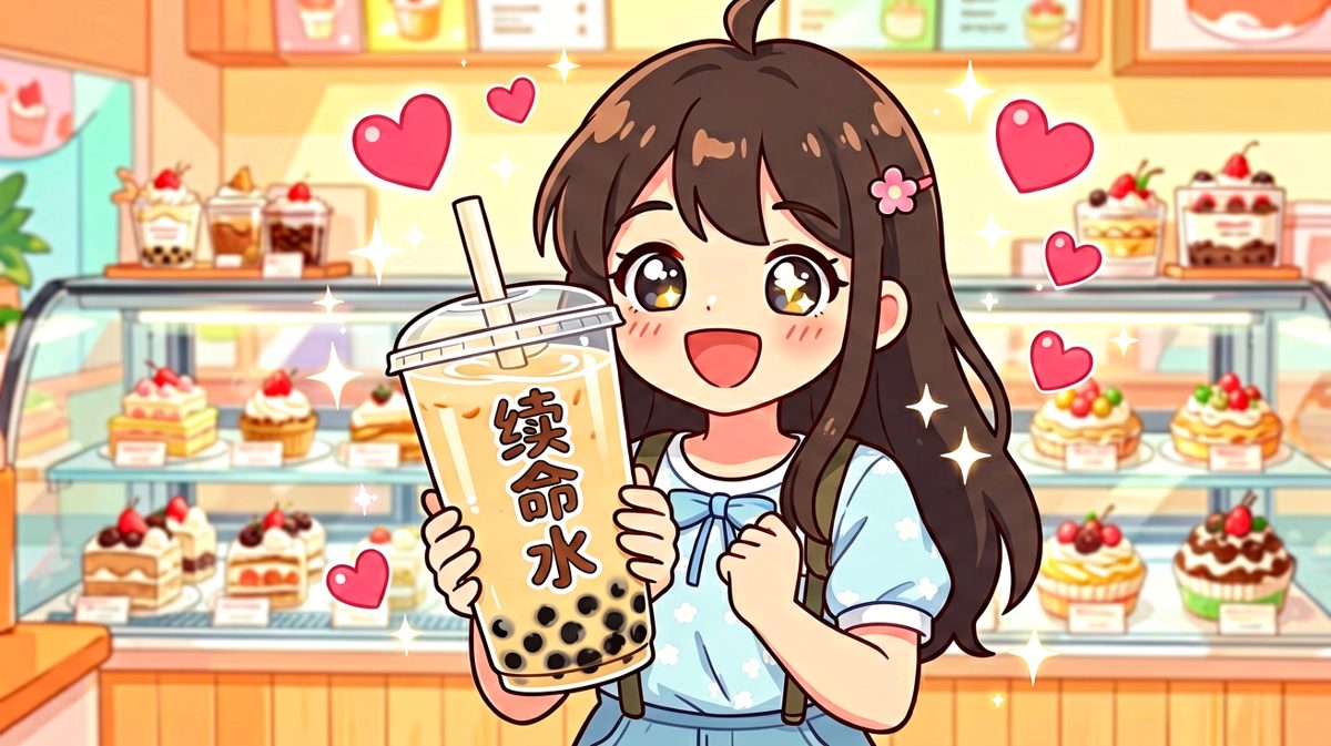 奶茶不是饮料，是打工人的氧气瓶。