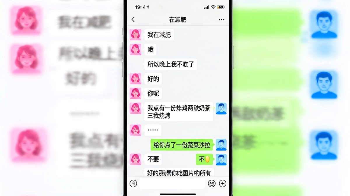 减肥路上的最大敌人是男朋友的奶茶