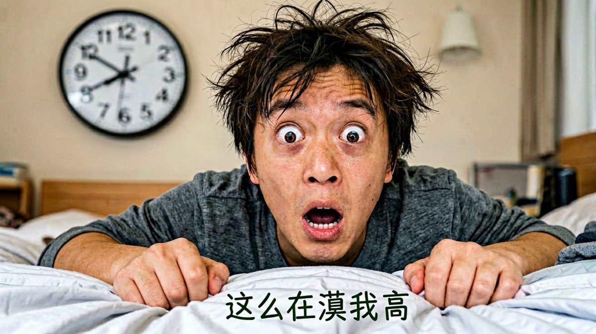 一看时间：迟到了！