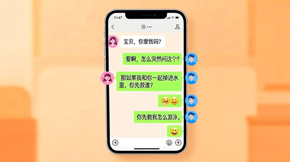 求生欲翻车现场：男朋友用逻辑打败了灵魂拷问。