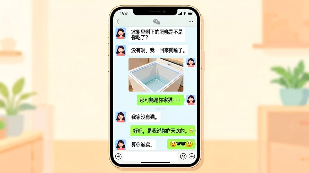 蛋糕失窃案，男朋友用自黑成功脱罪。