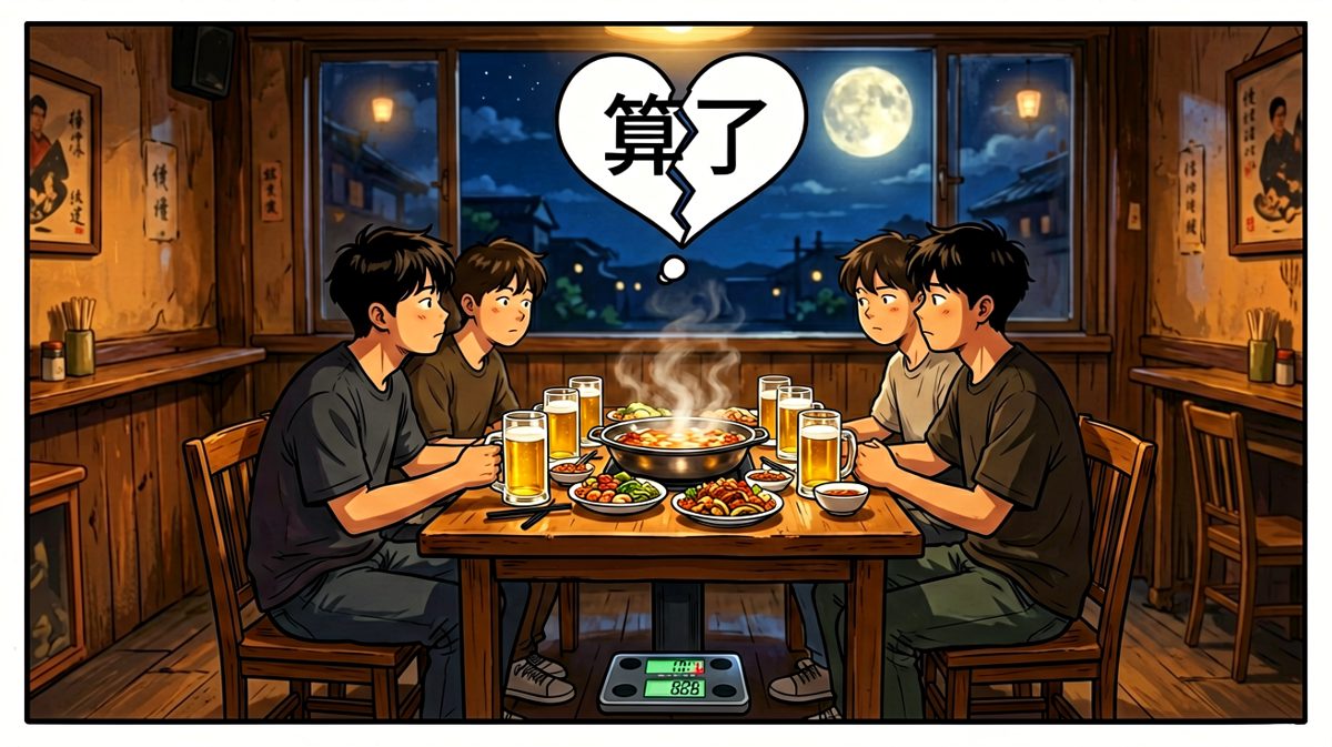 第二天：这脂肪，它是从我心里长出来的。