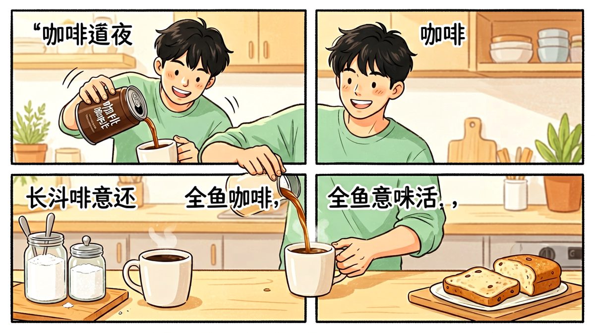 满怀信心地冲泡晨间咖啡