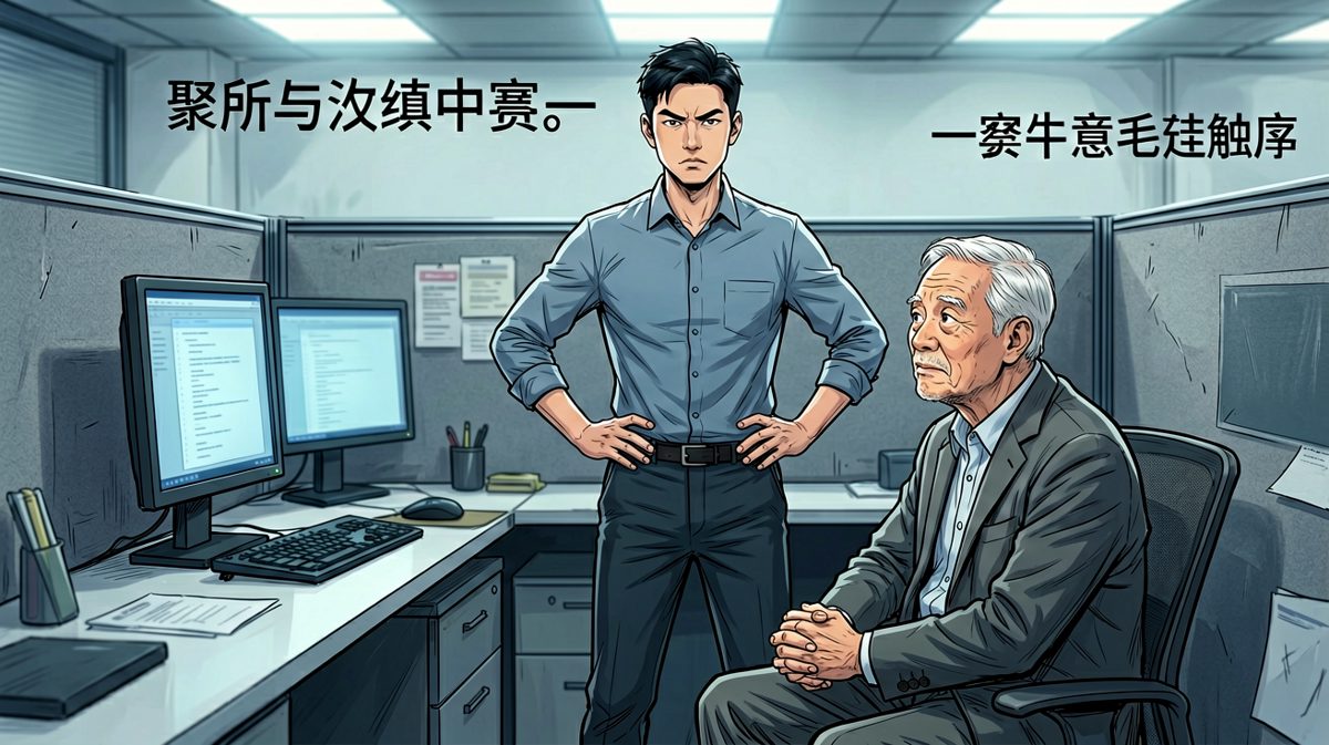 老板满怀期待：'你想在哪个方向突破？' 员工坚定回答：'我想往上走。' 老板点头：'很好，我考虑给你升职。' 员工连忙摆手：'不是不是——我的椅子轮子坏了，想换个高的。'