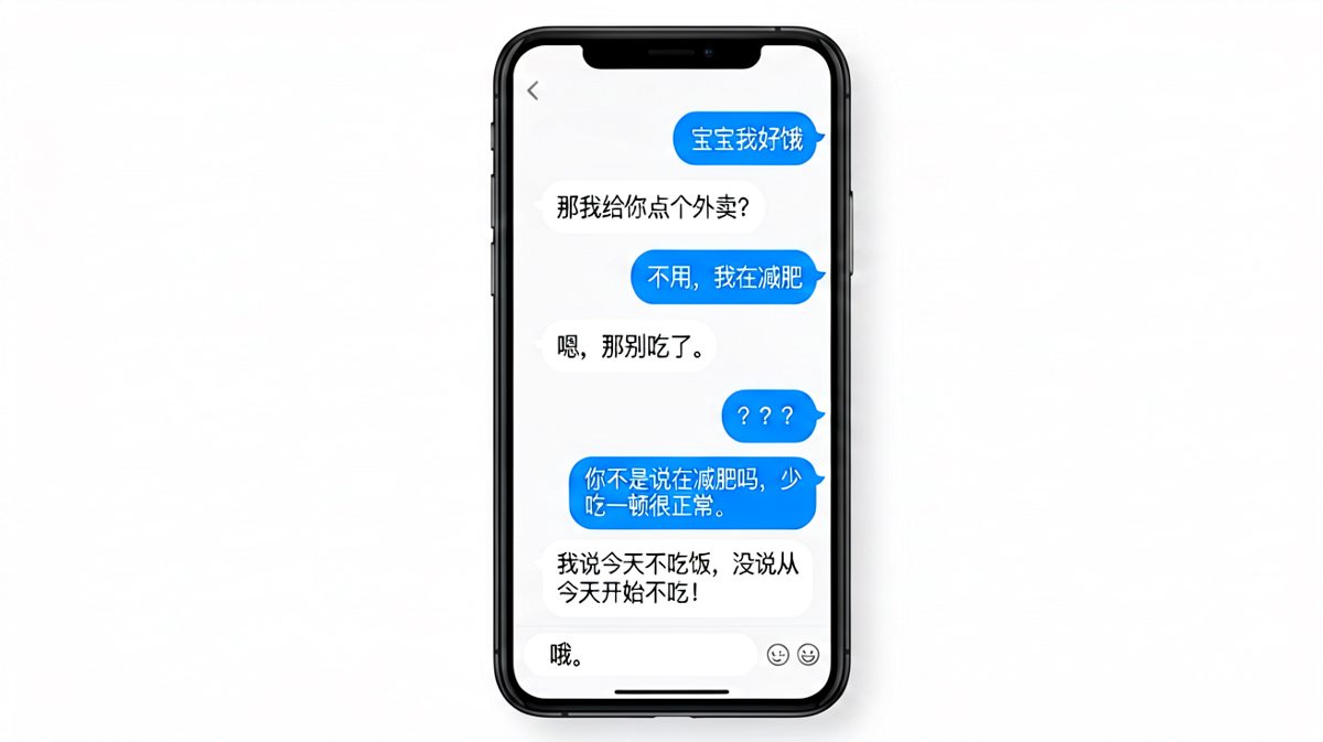 女朋友说减肥，他真信了