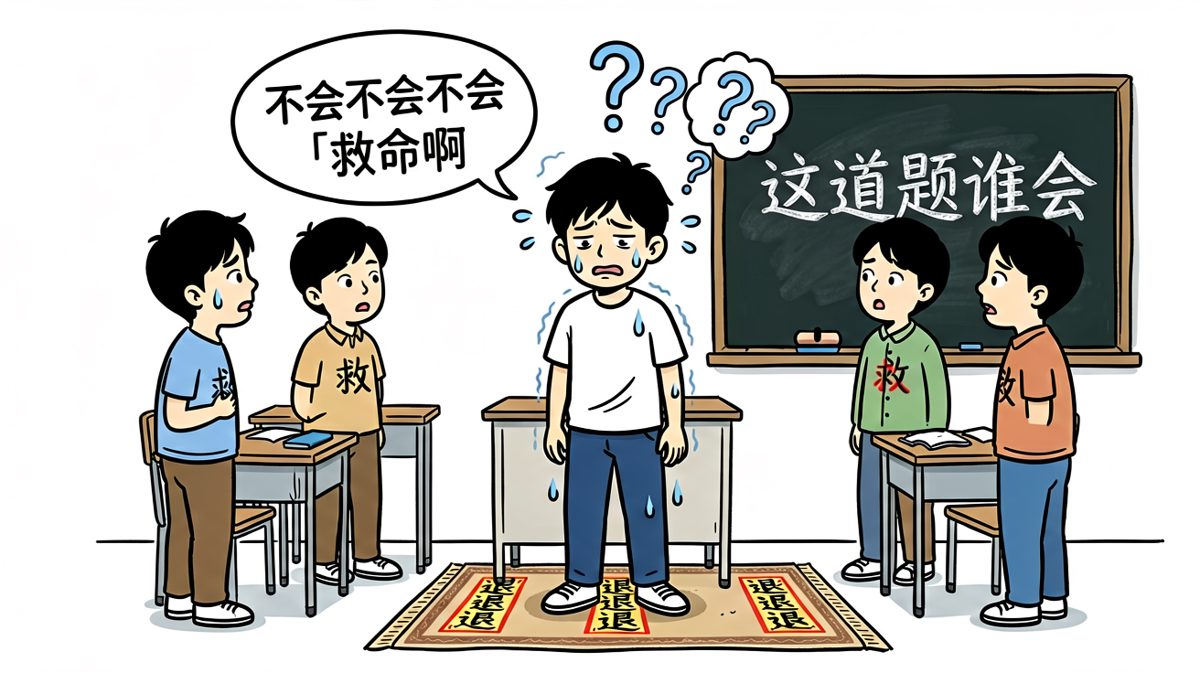 社恐患者的课堂噩梦，被点名瞬间脚趾扣出三室一厅