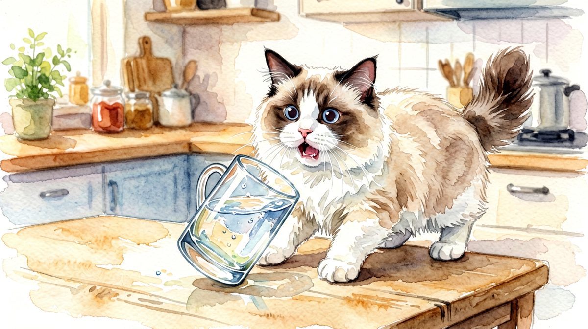 猫：是它自己先动的手