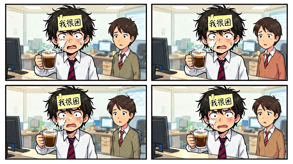 咖啡与脸的首次亲密接触