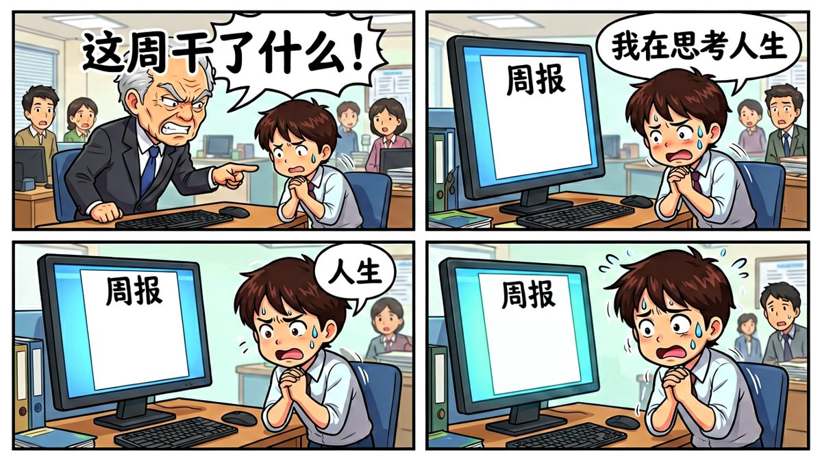 老板查周报，小刘的人生崩溃