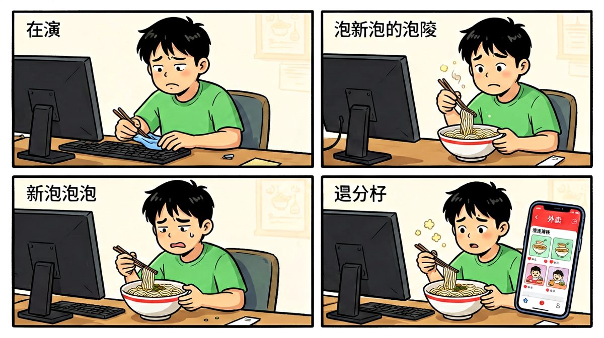 主角不死心，重新泡了一碗