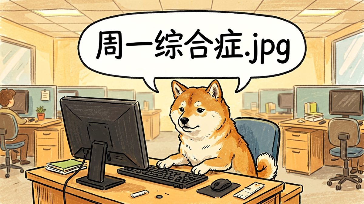 周一早晨的柴犬，精神状态已离线