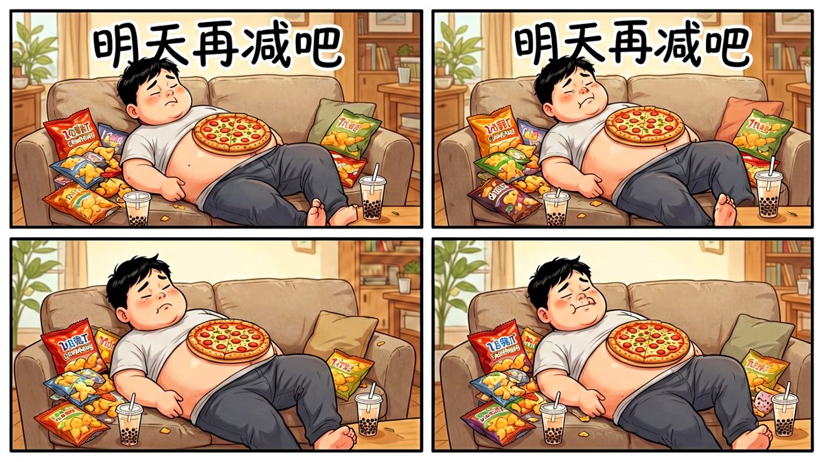 于是，减肥计划从明天开始