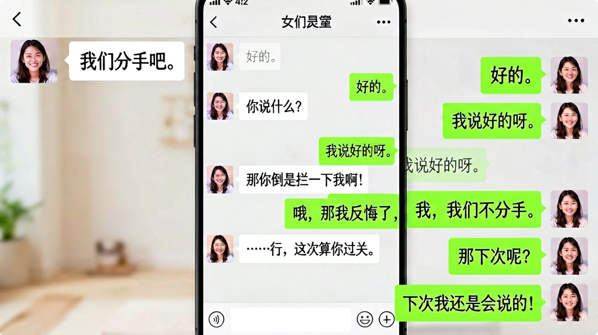 假性分手型反转：女生要挽留，男生却认真到让人心累