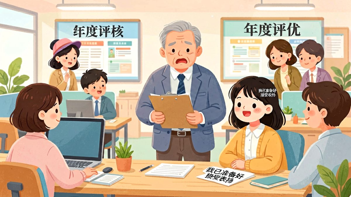 老板："今年你表现很好，评优定了！" 员工（感动到流泪）："谢谢老板！" 老板（补充）："不过评优的前提是今年年终奖取消，以资鼓励"