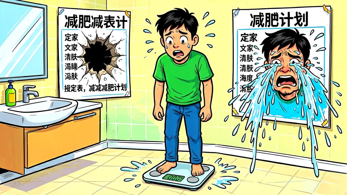 体重秤：我什么都没变，你却胖了十斤。
