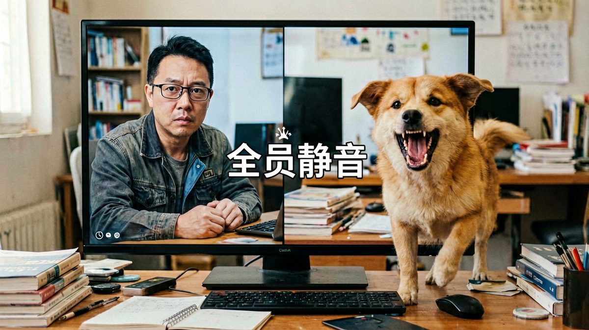 周四：表面专业精英，实际被毛孩子'直播'社死