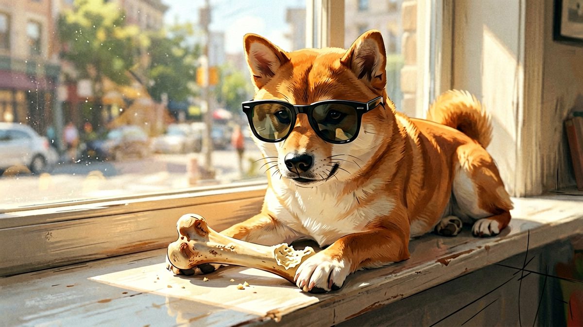 柴犬：本汪的墨镜不能摘，这可是尊严问题。