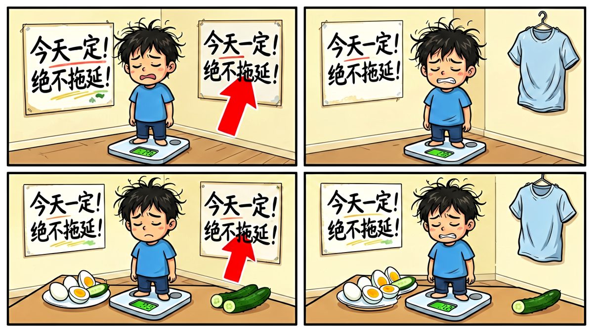 轮回开始了，体重不降反升，明天继续发誓减肥。