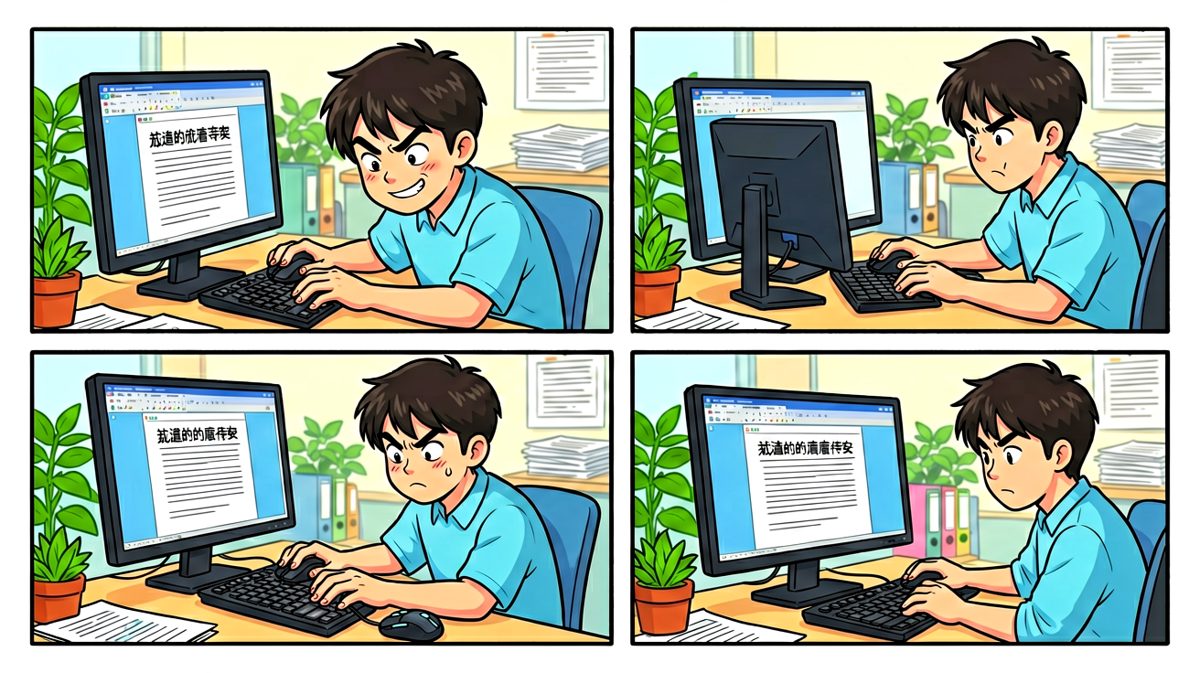 在办公室偷偷用静音鼠标摸鱼，自以为神不知鬼不觉