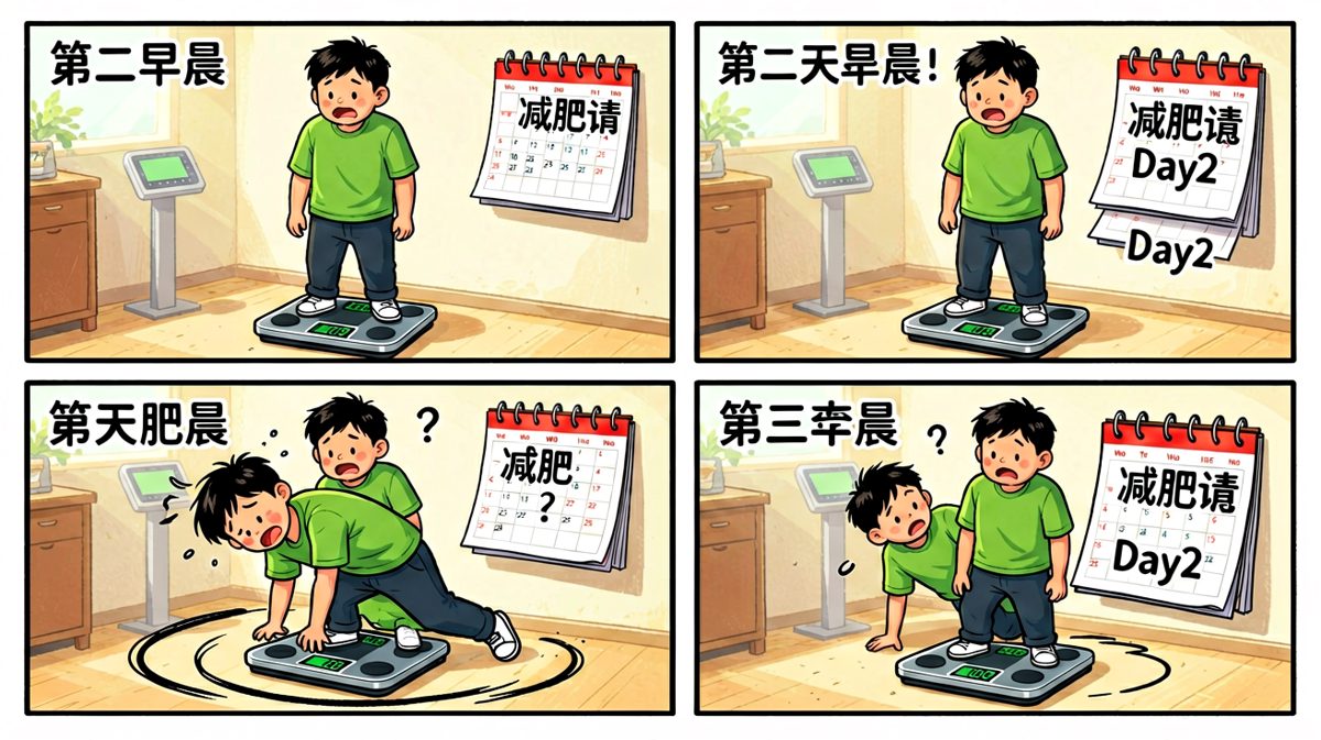 第二天上秤：一分没减，心态崩了！