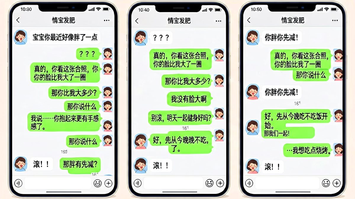 说老婆胖是作死，但求生欲还是救回了这一局