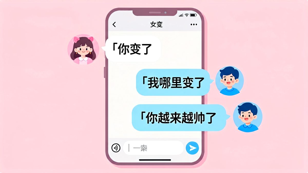 「你变了」——男生以为要大祸临头，结果是彩虹屁